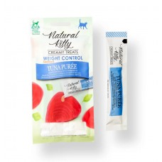 Natural Kitty Weight Control, крем-снеки для стерилізованих котів для контролю ваги, пюре з тунця, 4 стіки по 12 г
