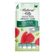 Natural Kitty Urinary Care, функціональні крем-снеки для котів для профілактики хвороб нирок, пюре з тунця, 4 стіки по 12 г