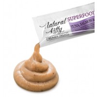 Ласощі для котів Natural Kitty Creamy Treats Superfood Blend: лосось, тунець і чорниця, в желе, 1 стік, 12 г