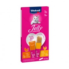 Vitakraft Jelly Lovers, желейні ласощі для котів, 2 смаки, з куркою та індичкою, 6 стіків по 15 г