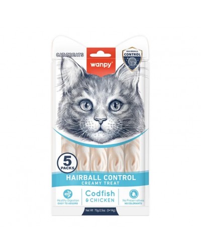 Wanpy Functional Creamy Treat Hairball Control