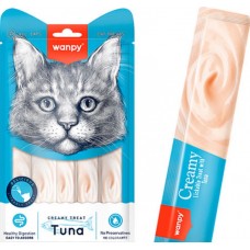  Wanpy Creamy Lickable Treats Tuna, кремові ласощі для котів, з тунцем, 5 стіків по 14 г