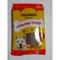 Ласощі для собак Orlando Meaty Strips, м’ясні смужки з яловичиною, 200 г (20 шт х 10 г)