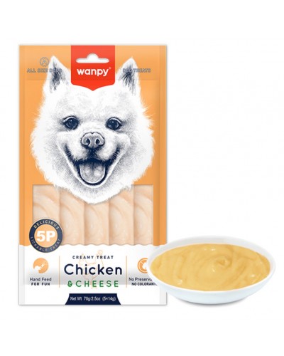 Wanpy Creamy Lickable Treat Chicken&Cheese