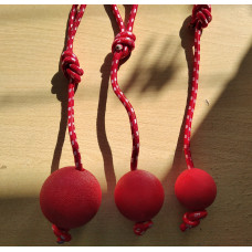 М'яч на канаті, аналог Liker Cord, м'ячик іграшка для собак, помаранчевий, 5 см, 1 шт