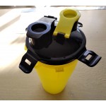 Пляшка поїлка для собак, для води і корму, для прогулянок і подорожей з тваринами, 2 секції