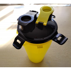 Пляшка поїлка для собак, для води і корму, для прогулянок і подорожей з тваринами, 2 секції