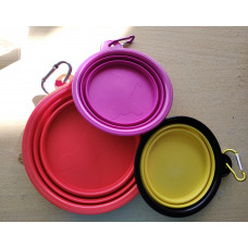 Миска для води або корму, складна, для прогулянок і подорожей з тваринами, 400 мл