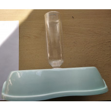 Автоматична миска-поїлка для тварин з клапаном, Pet Feeder, 2 миски + пляшка, 1 шт