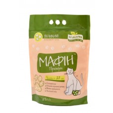 Мафін Преміум, наповнювач бентонітовий для котячого туалету, крупний, 4.5 л, 3.7 кг