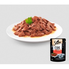 Sheba Fine Flakes (Шеба Файн Флейкс), шматочки з яловичиною в апетитному соусі, 85 г