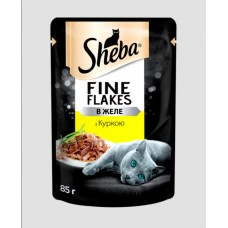 Sheba Fine Flakes (Шеба Файн Флейкс), шматочки з куркою у ніжному желе, 85 г