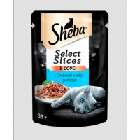 Sheba Select Slices (Шеба Селект Слайсес), відбірні шматочки з океанічною рибою у вишуканому соусі, 85 г