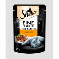 Sheba Fine Flakes (Шеба Файн Флейкс), шматочки з індичкою у ніжному желе, 85 г