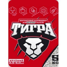 Тигра, натуральний бентонітовий наповнювач для котячих туалетів, велика гранула (2.5-5 мм), 5 кг 