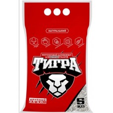 Тигра, натуральний бентонітовий наповнювач для котячих туалетів, велика гранула (2.5-5 мм), 5 кг 