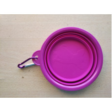 Миска для води або корму, складна, для прогулянок і подорожей з тваринами, 400 мл