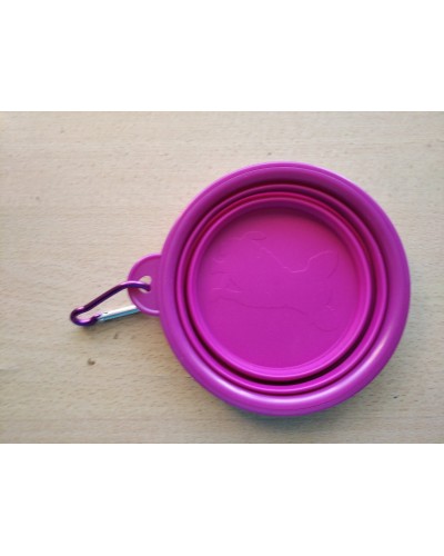 Миска для води або корму, складна, для прогулянок і подорожей з тваринами, 400 мл