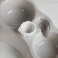 Автоматична миска-поїлка для тварин з клапаном, Pet Feeder, 2 миски + пляшка, 1 шт