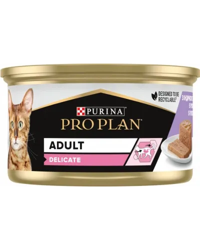 Purina Pro Plan Delicate Паштет з індичкою для для чутливого травлення, банка, 85 г