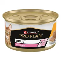 Purina Pro Plan Delicate Мус з куркою для чутливого травлення, банка, 85 г