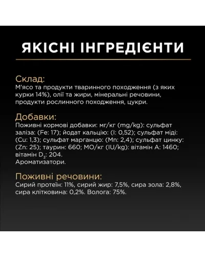 Промо-набір Упаковка вологого корму для дорослих котів Purina Pro Plan Delicate Мус з куркою для чутливого травлення банка 85 г х 12 шт