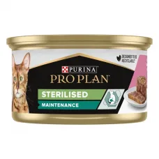 Purina Pro Plan Sterilised Шматочки в паштеті з тунцем та лососем для стерилізованих котів, банка, 85 г