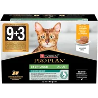 Purina Pro Plan Sterilised Промо набір мус з куркою для стерилізованих котів, банка, 12x85 г