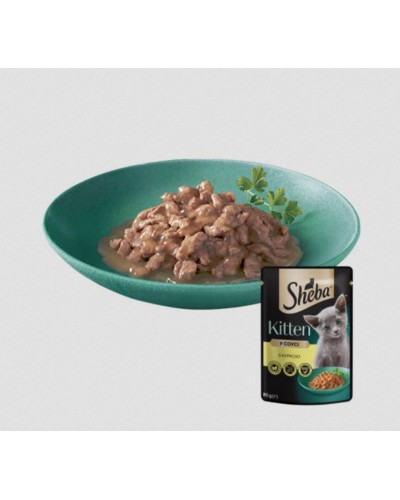 Sheba Kitten (Шеба Кіттен), шматочки з куркою в соусі, 85 г Sheba Kitten (Шеба Кіттен), шматочки з куркою в соусі, 85 г