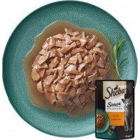 Sheba (Шеба), вологий корм для котів, шматочки з індичкою в соусі, 85 г
