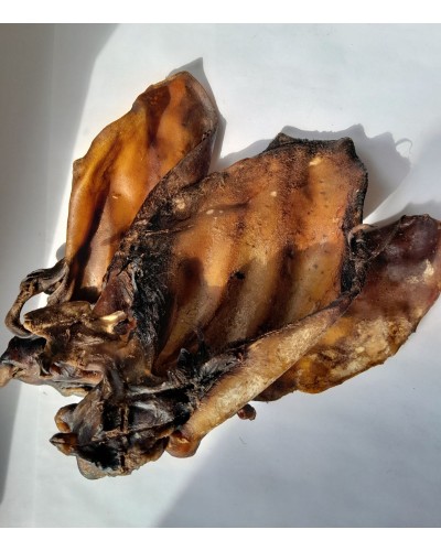 Натуральний смаколик для собак - сушене вухо яловиче, 1 шт