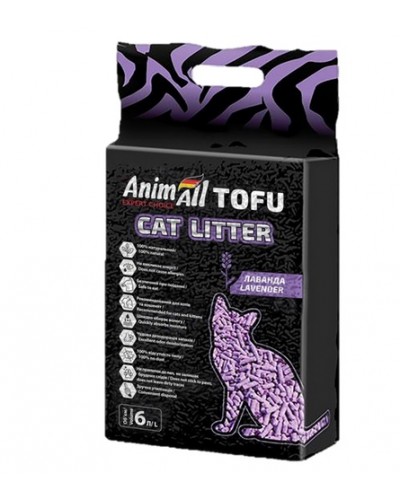 AnimAll Tofu Lavender (Енімал Тофу Лавендер), наповнювач соєвий, з ароматом лаванди, 6 л