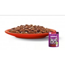 Whiskas (Віскас), вологий корм для дорослих котів, з яловичиною, шматочки в соусі, 85 г