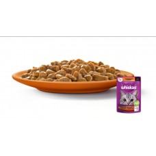 Whiskas (Віскас), вологий корм для дорослих котів, з домашньою птицею, шматочки в соусі, 85 г