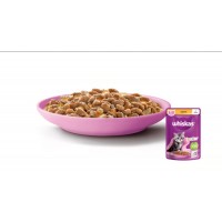 Whiskas (Віскас), вологий корм для кошенят, з куркою, шматочки в соусі, 85 г