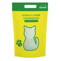Хвостик, силікагелевий наповнювач, дрібний, з зеленими гранулами, 15 л